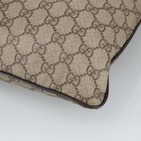 GUCCI GG Supreme Shoulder Bag Pvc Beige - Picture 12 of 16